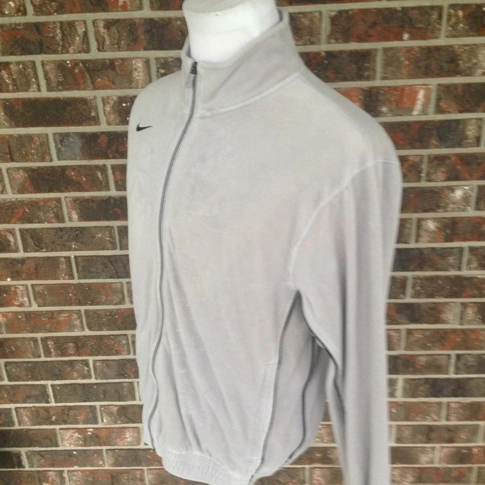 Nike Men's Full Zip Fleece Size Small Grey